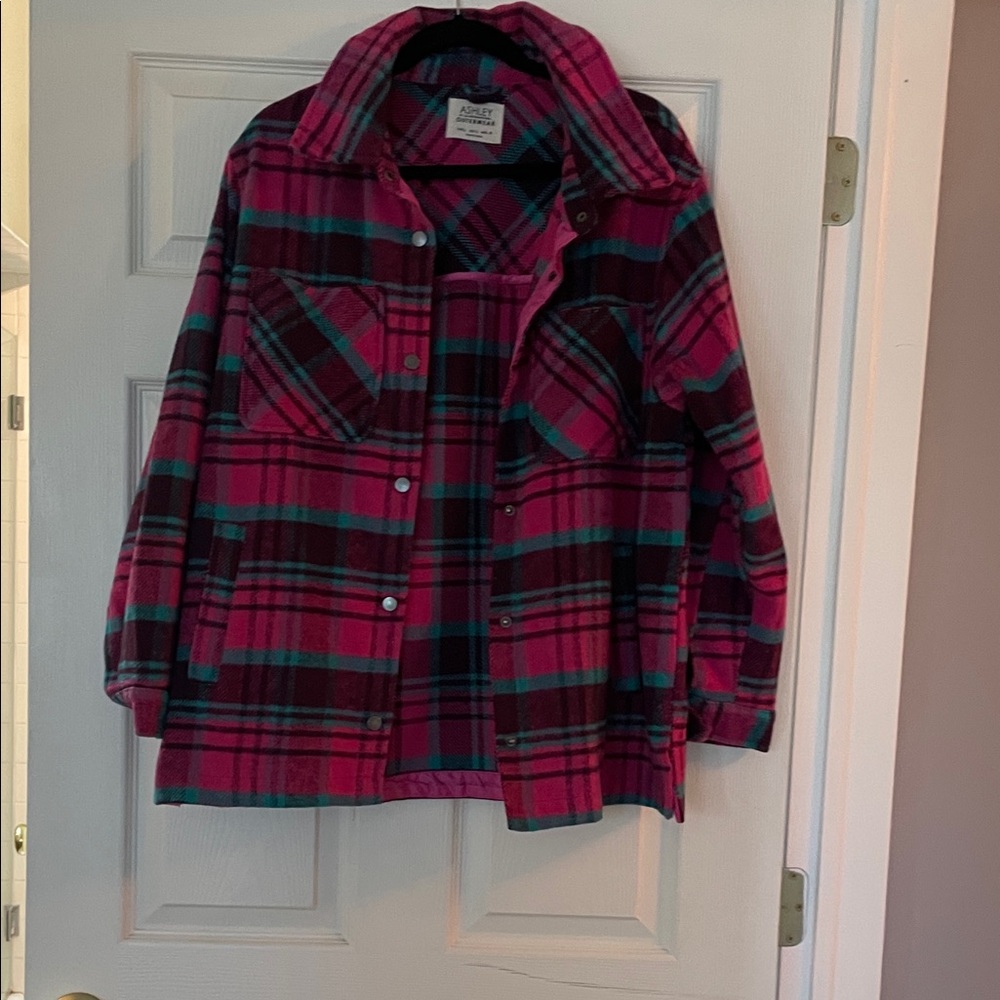 Ashley Outerwear -  Plaid Flannel Jacket